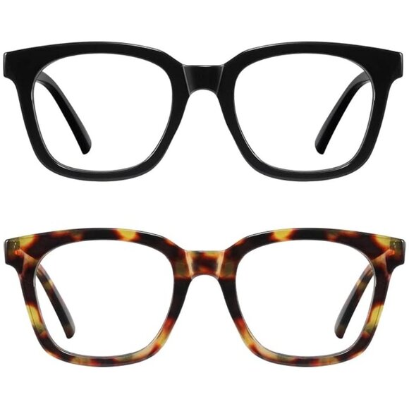 (NWT) Blue Light Blocking Clear Lens Glasses Anti UV Ray Set of 2 Multi - Picture 1 of 1